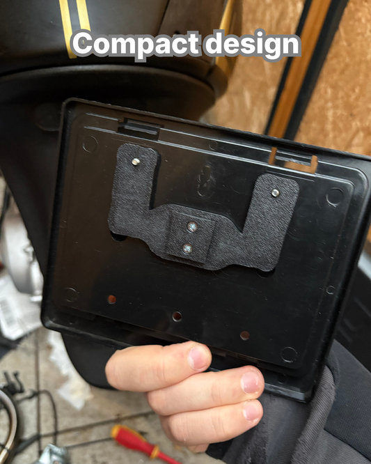 Quick Release EU Motorcycle License Plate Holder - Universal