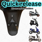 Quick Release EU Motorcycle License Plate Holder - Universal