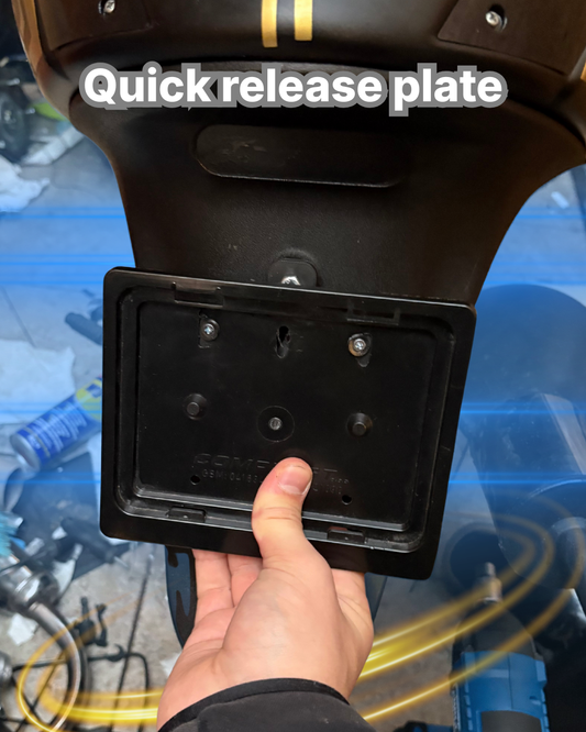 Quick Release EU Motorcycle License Plate Holder - Universal