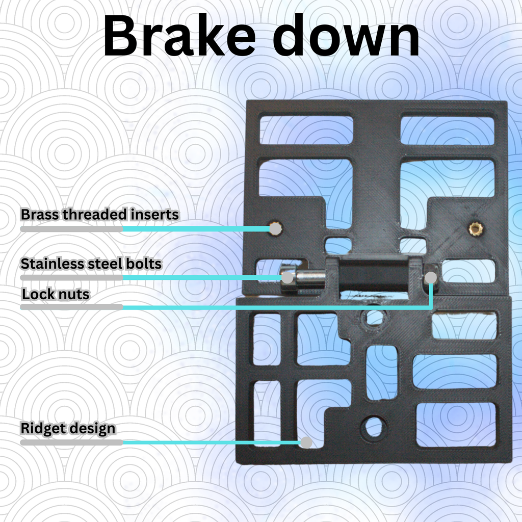 FoldMoto Flip Plate – Upward Folding Motorcycle License Plate Bracket | Fits 50cc Bikes & Plate Frames