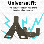 Quick Release EU Motorcycle License Plate Holder - Universal