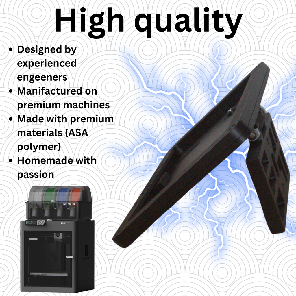 FoldMoto Flip Plate – Upward Folding Motorcycle License Plate Bracket | Fits 50cc Bikes & Plate Frames