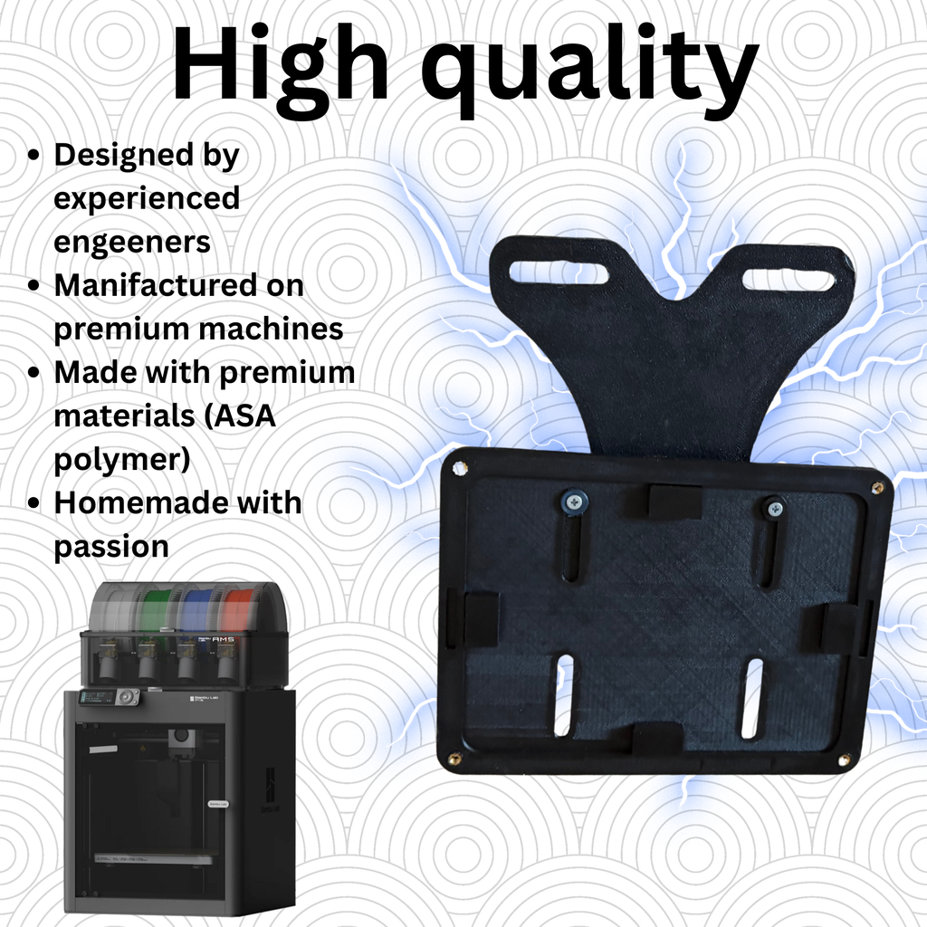 Flip plates for mopeds - Designed for zips and aerox, fit 99% of scooters