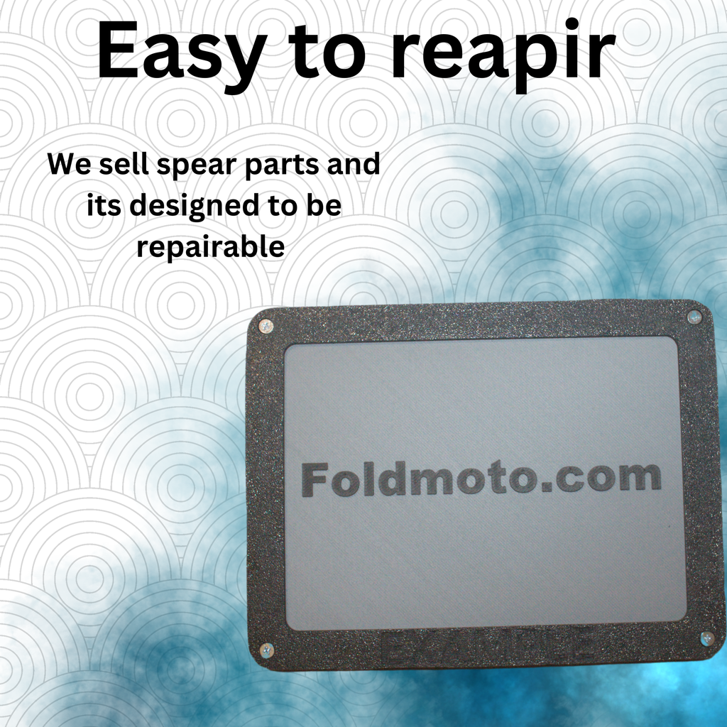 Personalised plate frame EU for 50cc (Red and black plates)