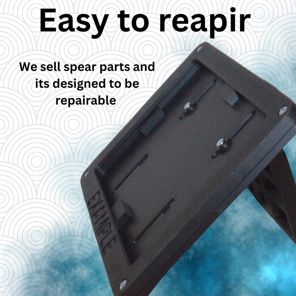 FoldMoto Flip Plate – Upward Folding Motorcycle License Plate Bracket | Fits 50cc Bikes & Plate Frames